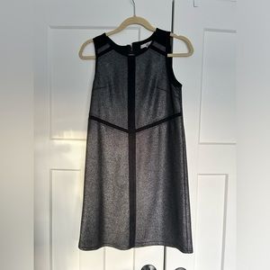 Black and silver mini dress!